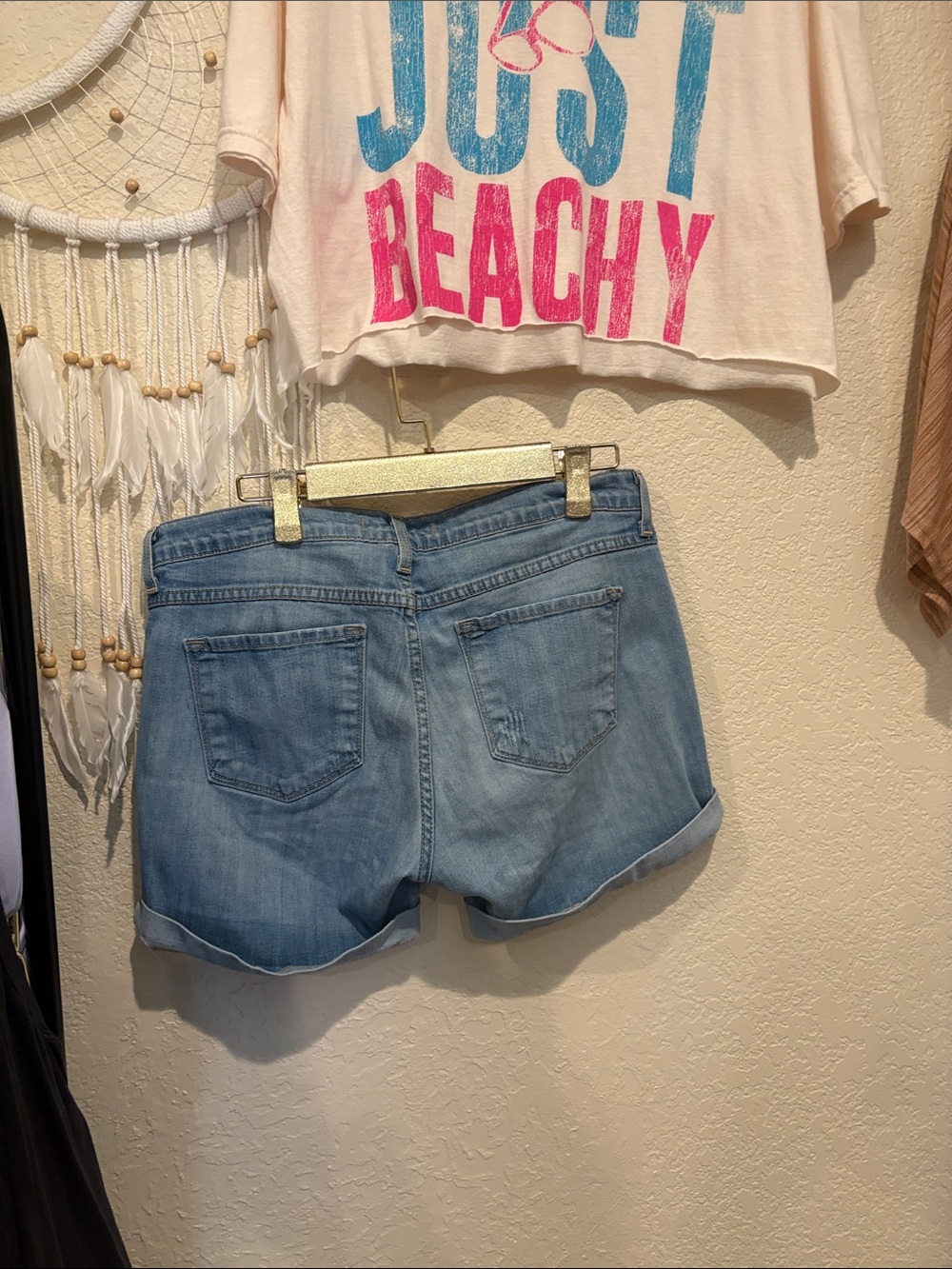 Flying Monkey Slouchy Low Rise Jean Shorts - Picture 8 of 9
